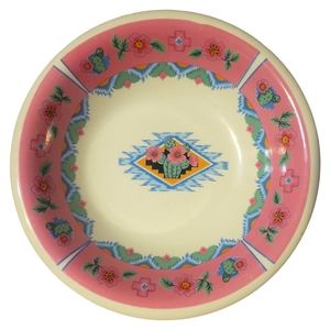 Vtg Cereal Salad Bowl Sedona Spring Tabletops Unlimited Cactus Blooms Desert